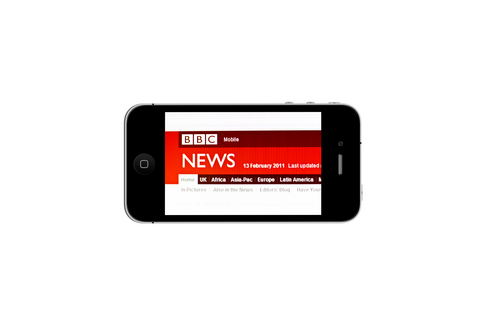 BBC News on I-phone